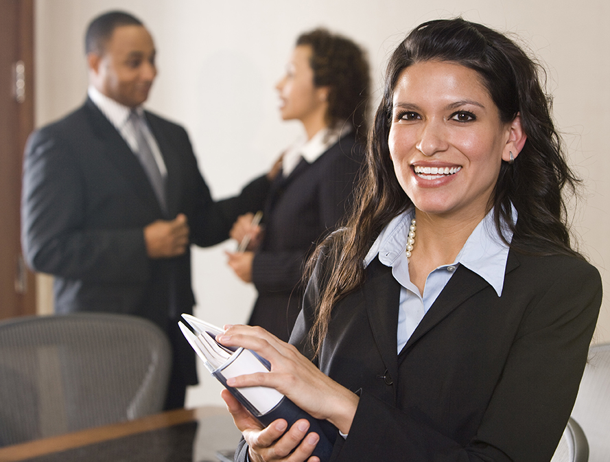 Smiling business woman